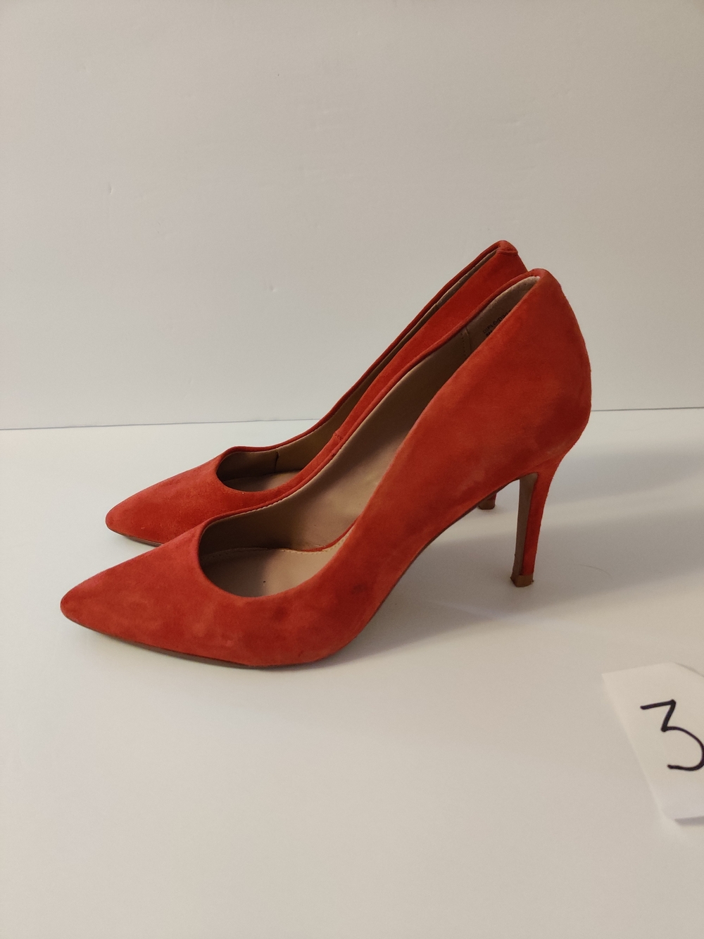 Steve Madden Red Suede Pointed-Toe High Heels 8